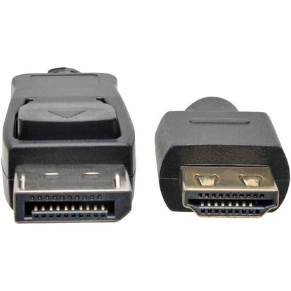 Alternate-Image1 Image for Eaton Tripp Lite Series DisplayPort 1.2 to HDMI Active Adapter Cable (M/M), 4K 60 Hz, Gripping HDMI Plug, HDCP 2.2, 6 ft. (1.8 m)