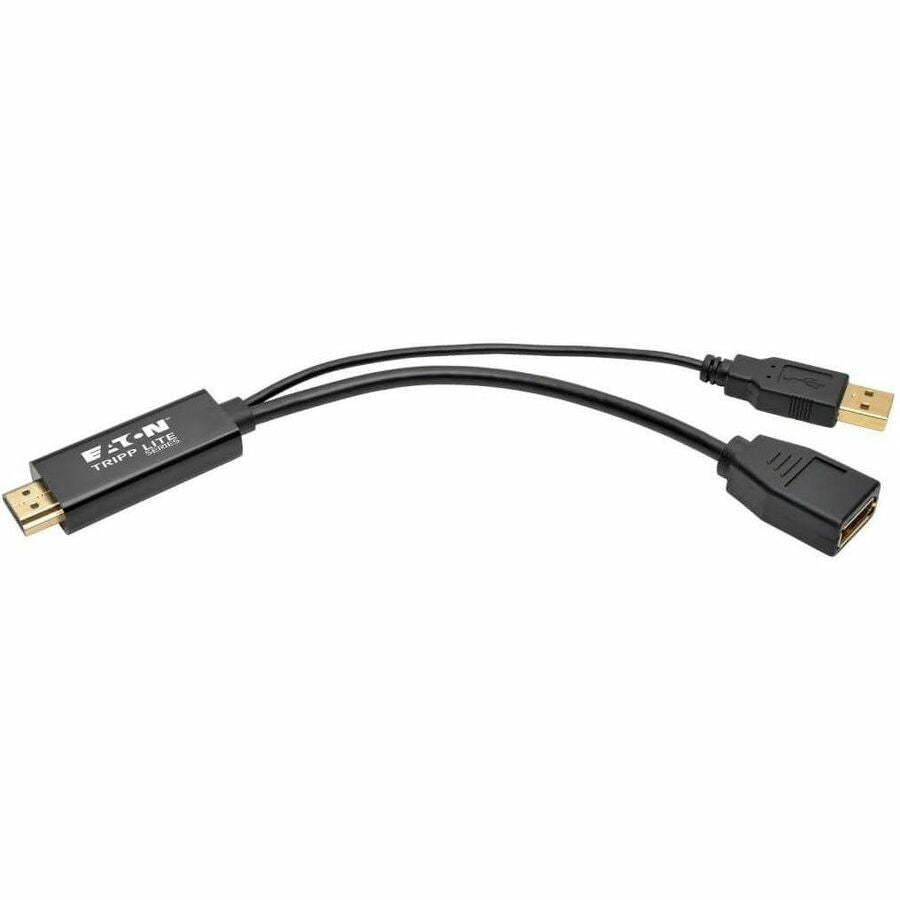 Alternate-Image2 Image for Eaton Tripp Lite Series 4K HDMI to DisplayPort Active Converter (M/F) with USB Power, 6 in. (15.2 cm)