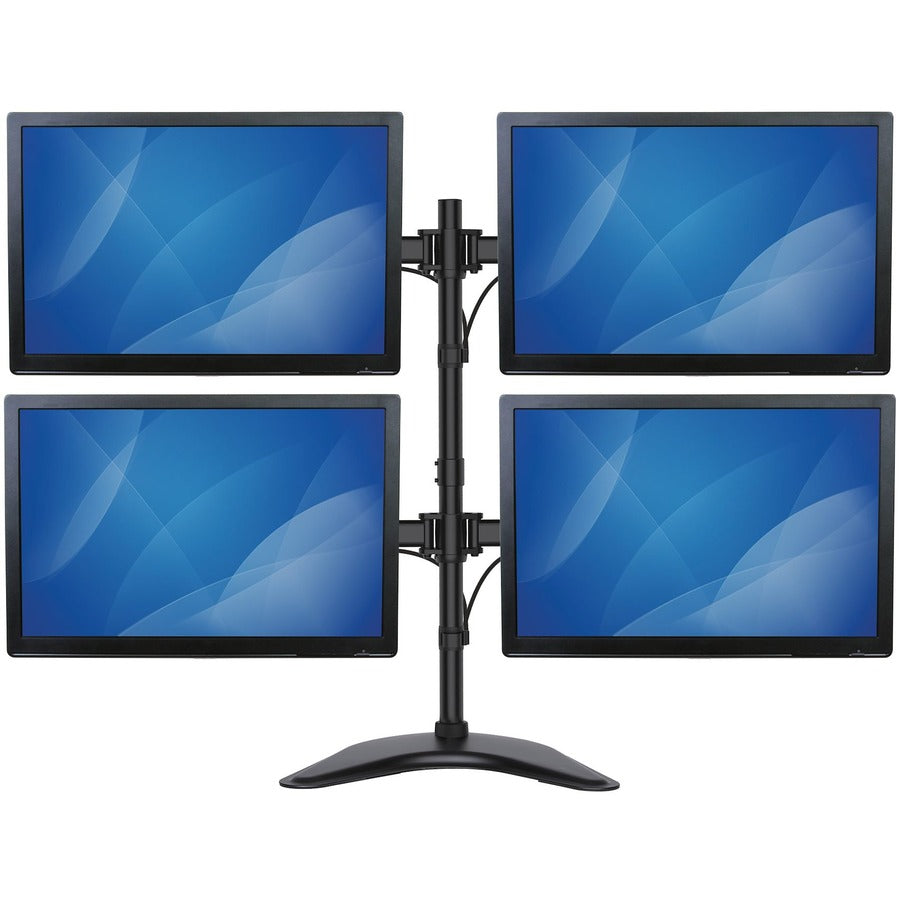 Front Image for StarTech.com Quad Monitor Stand, Crossbar, Steel, Monitors up to 27" (17.6lb/8kg), VESA Monitor, Computer Monitor Stand, Monitor Arm