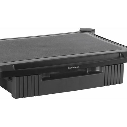 Alternate-Image2 Image for StarTech.com Adjustable Monitor Riser, Large, Drawer, Monitors up to 32" (22lb/10kg), Adjustable Height, Desk Monitor Stand