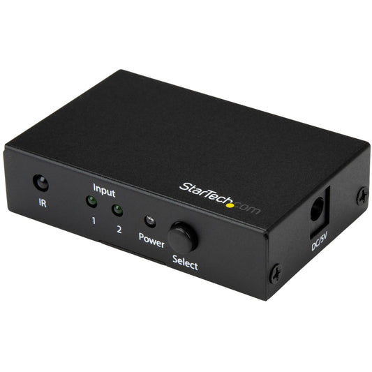 Main Image for StarTech.com 2 Port HDMI Switch - 4K 60Hz - Supports HDCP - IR - HDMI Selector - HDMI Multiport Video Switcher - HDMI Switcher