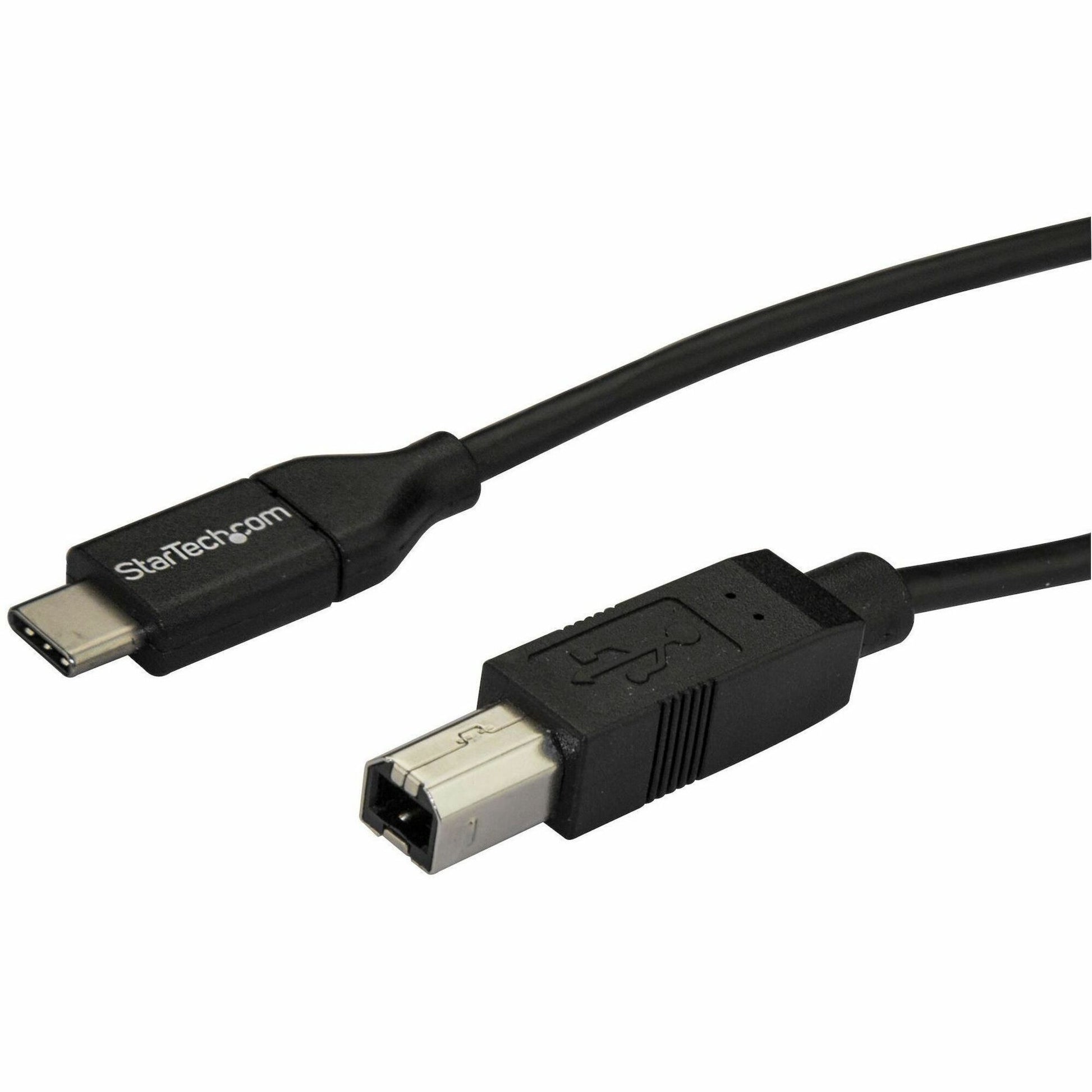 Main Image for StarTech.com 2m 6 ft USB C to USB B Cable - M/M - USB 2.0 - USB Type C Printer Cable - USB 2.0 Type-C to Type-B Cable