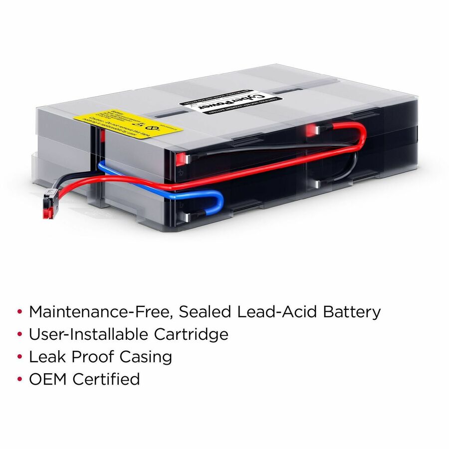 Alternate-Image1 Image for CyberPower RB1270X4F Replacement Battery Cartridge