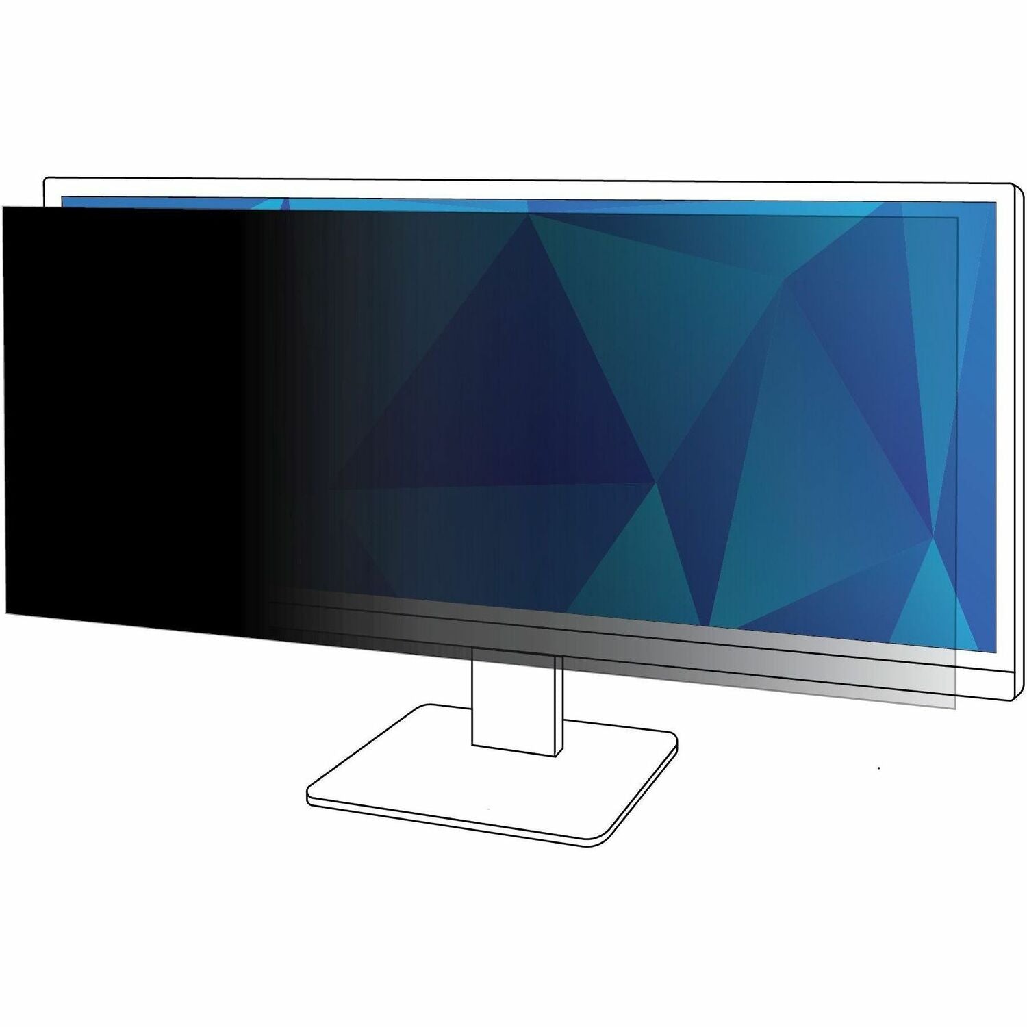 Main Image for 3M Privacy Filter for 29in Monitor, 21:9, PF290W2B Black, Matte