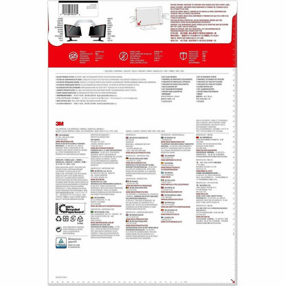 Rear Image for 3M Privacy Filter for 23.6in Monitor, 16:9, PF236W9B Black, Matte