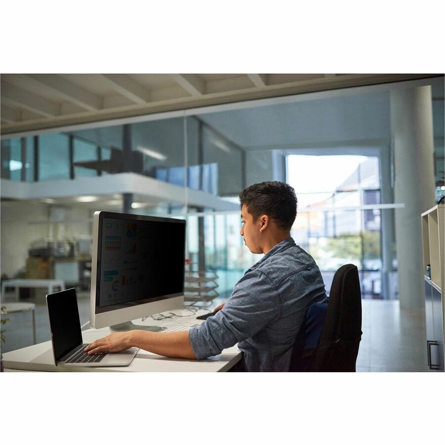 Alternate-Image3 Image for 3M Privacy Filter for 23.6in Monitor, 16:9, PF236W9B Black, Matte