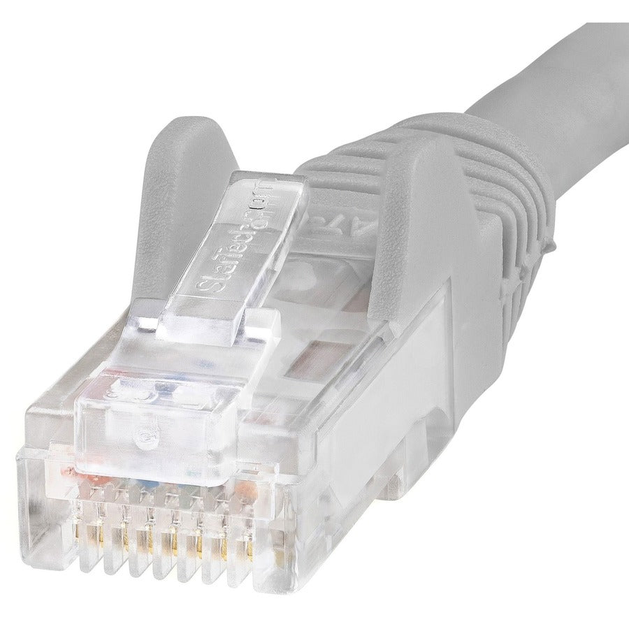 Alternate-Image1 Image for StarTech 14ft CAT6 Ethernet Cable - Gray Snagless Gigabit - 100W PoE UTP 250Mhz Category 6 Patch Cord UL Certified Wiring/TIA