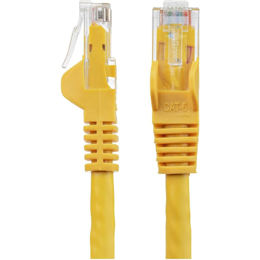 Alternate-Image1 Image for StarTech.com 2ft CAT6 Ethernet Cable - Yellow Snagless Gigabit - 100W PoE UTP 650MHz Category 6 Patch Cord UL Certified Wiring/TIA