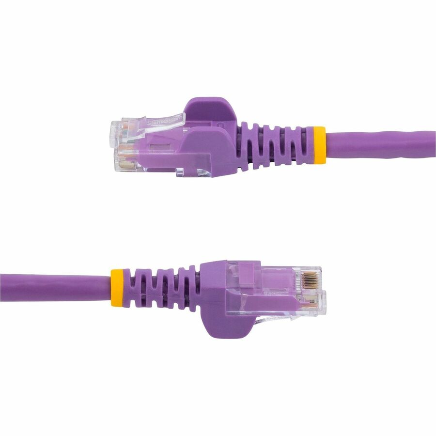 Alternate-Image2 Image for StarTech 5ft CAT6 Ethernet Cable - Purple Snagless Gigabit - 100W PoE UTP 250Mhz Category 6 Patch Cord UL Certified Wiring/TIA