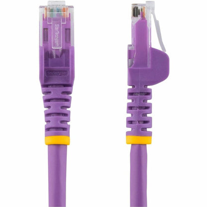 Alternate-Image1 Image for StarTech 5ft CAT6 Ethernet Cable - Purple Snagless Gigabit - 100W PoE UTP 250Mhz Category 6 Patch Cord UL Certified Wiring/TIA