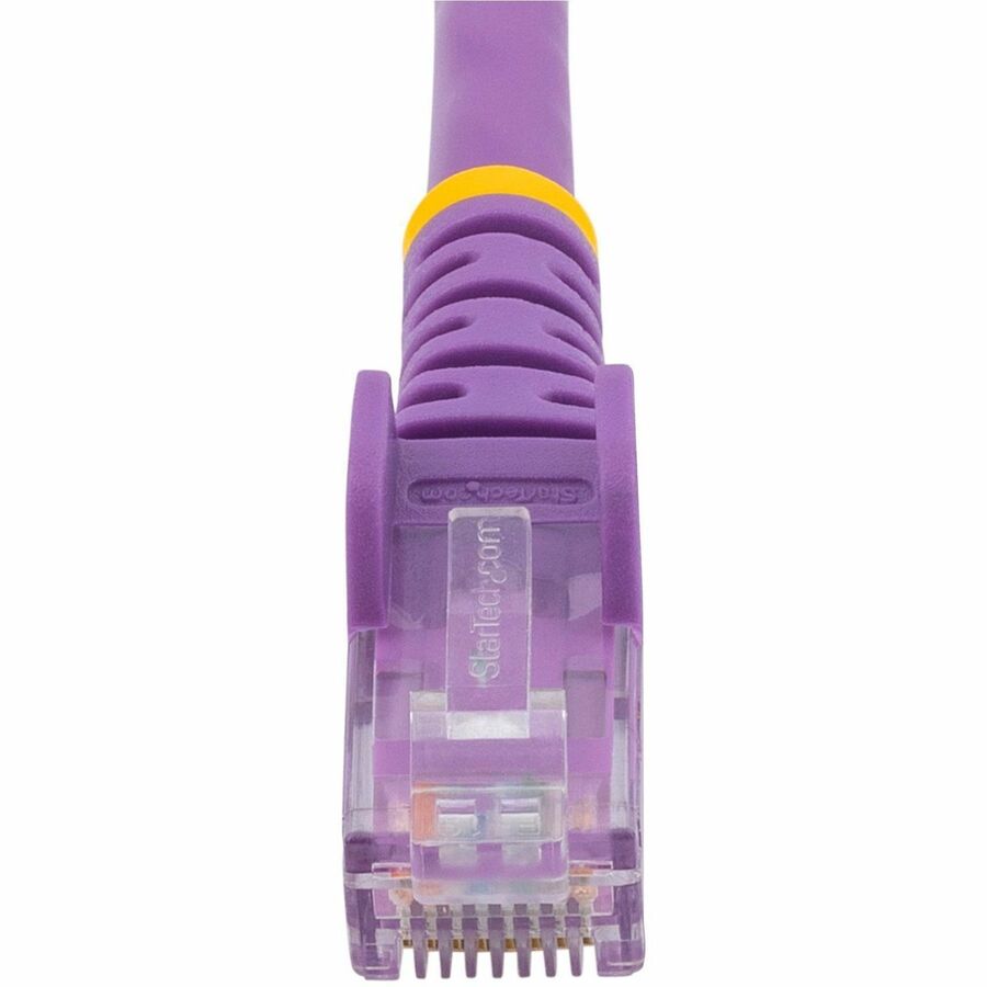 Alternate-Image3 Image for StarTech 5ft CAT6 Ethernet Cable - Purple Snagless Gigabit - 100W PoE UTP 250Mhz Category 6 Patch Cord UL Certified Wiring/TIA