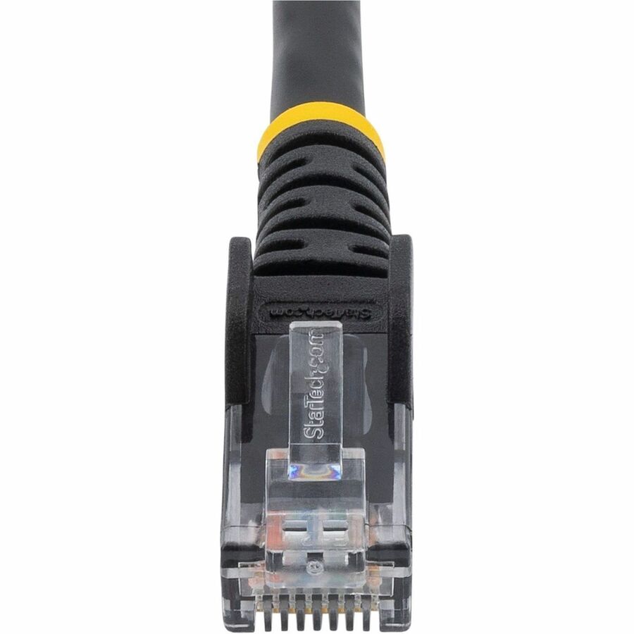 Alternate-Image3 Image for StarTech 6ft CAT6 Ethernet Cable - Black Snagless Gigabit - 100W PoE UTP 250Mhz Category 6 Patch Cord UL Certified Wiring/TIA