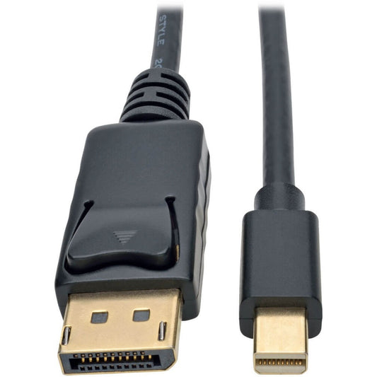 Main Image for Eaton Tripp Lite Series Mini DisplayPort to DisplayPort Adapter Cable, 4K 60 Hz (M/M), DP Latching Connector, Black, 6 ft. (1.8 m)