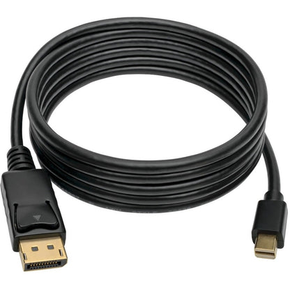 Alternate-Image1 Image for Eaton Tripp Lite Series Mini DisplayPort to DisplayPort Adapter Cable, 4K 60 Hz (M/M), DP Latching Connector, Black, 6 ft. (1.8 m)