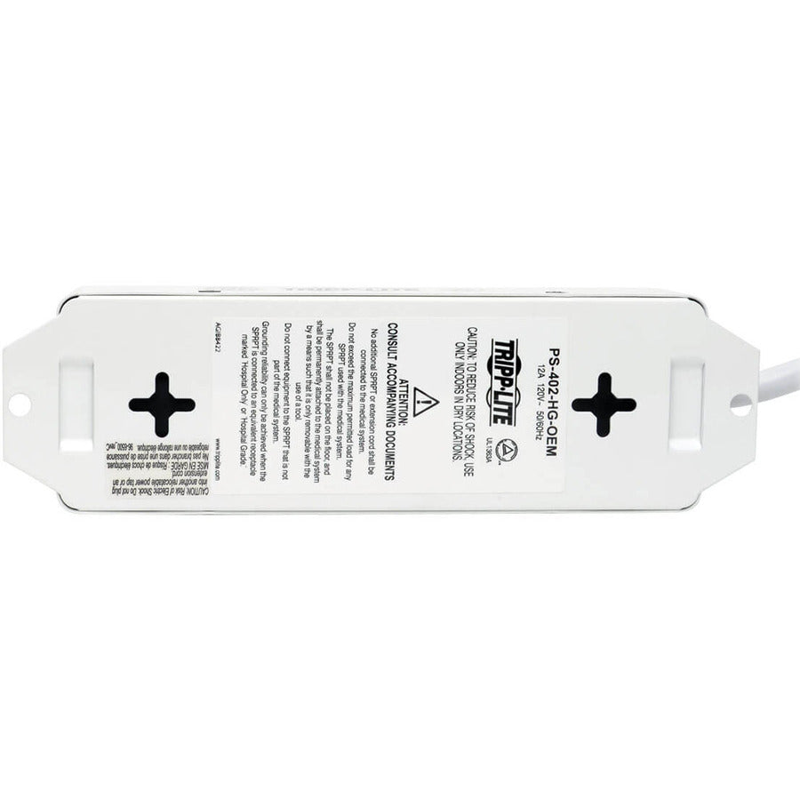 Alternate-Image3 Image for Eaton Tripp Lite Series Safe-IT UL 1363A Medical-Grade Power Strip for Patient-Care Vicinity, 4x 15A Hospital-Grade Outlets, Safety Covers, 7 ft. Cord