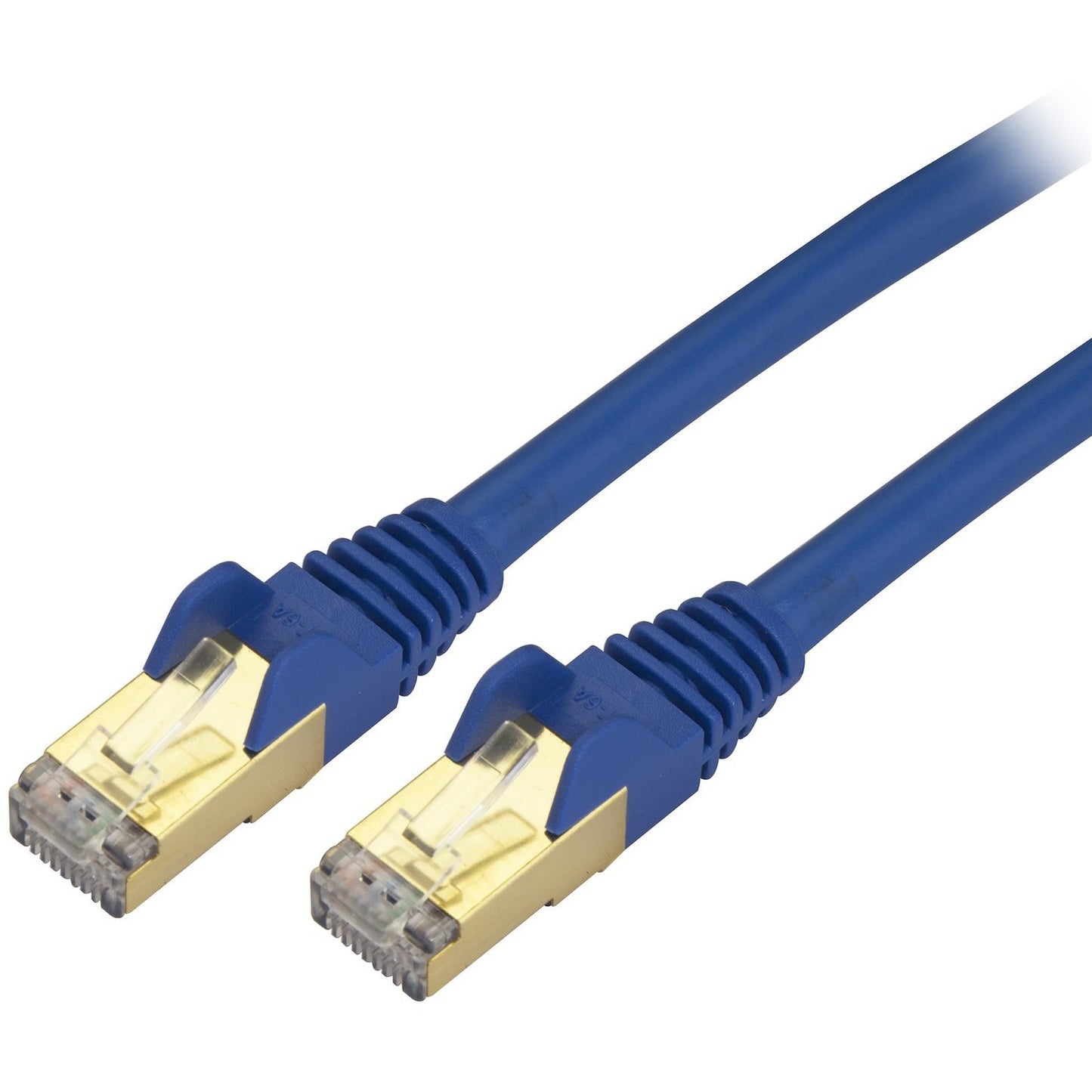 Main Image for StarTech 6 in CAT6a Ethernet Cable - 10 Gigabit Category 6a Shielded Snagless 100W PoE Patch Cord - 10GbE Blue UL Certified Wiring/TIA