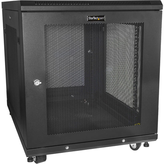 Main Image for StarTech 4-Post 12U Server Rack Cabinet, 19" Data Rack Cabinet for Computer / IT Equipment, Home Network Rack, Half Height Server Rack