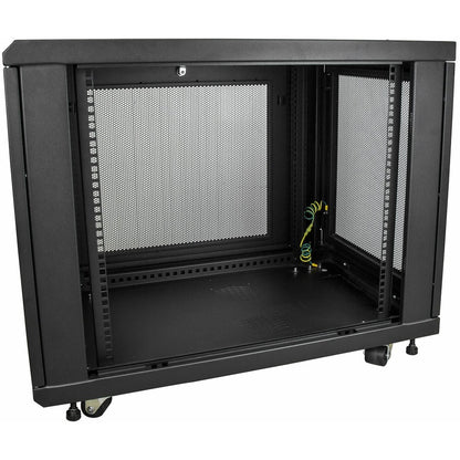 Alternate-Image2 Image for StarTech 4-Post 12U Server Rack Cabinet, 19" Data Rack Cabinet for Computer / IT Equipment, Home Network Rack, Half Height Server Rack