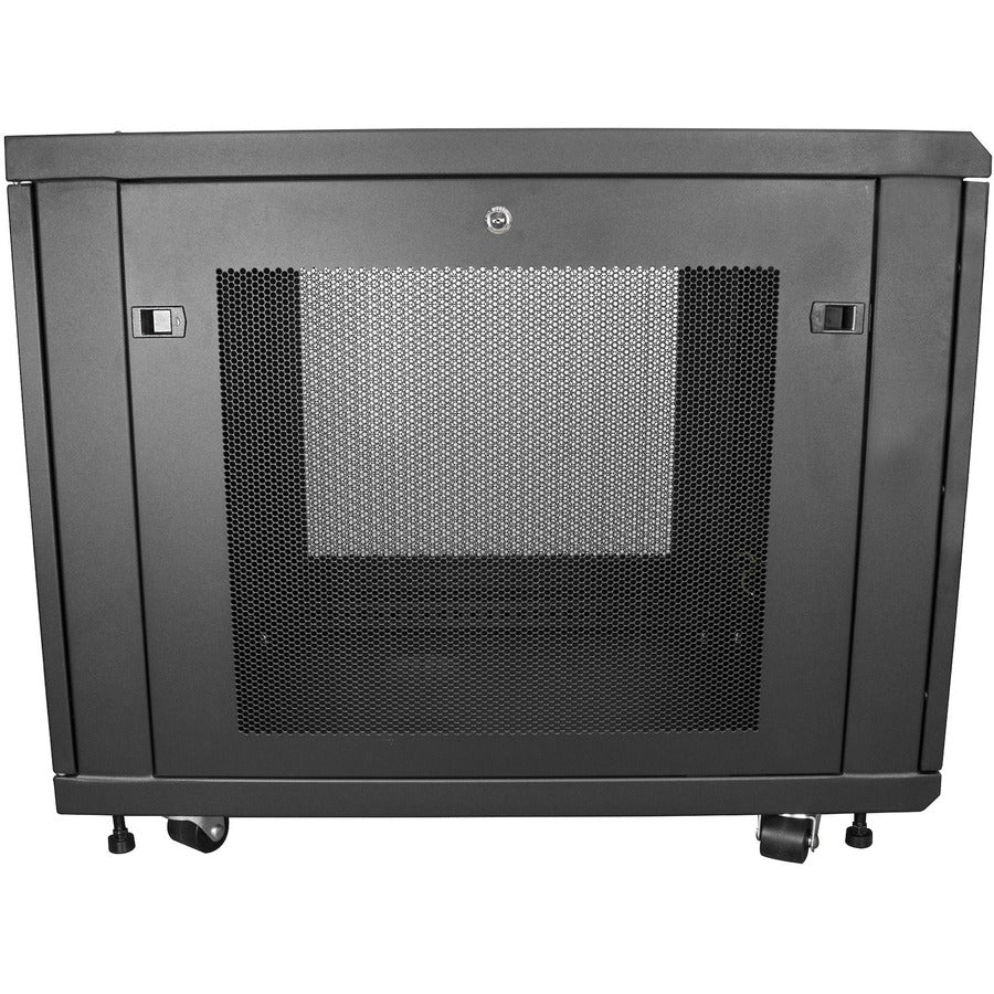 Alternate-Image1 Image for StarTech 4-Post 12U Server Rack Cabinet, 19" Data Rack Cabinet for Computer / IT Equipment, Home Network Rack, Half Height Server Rack