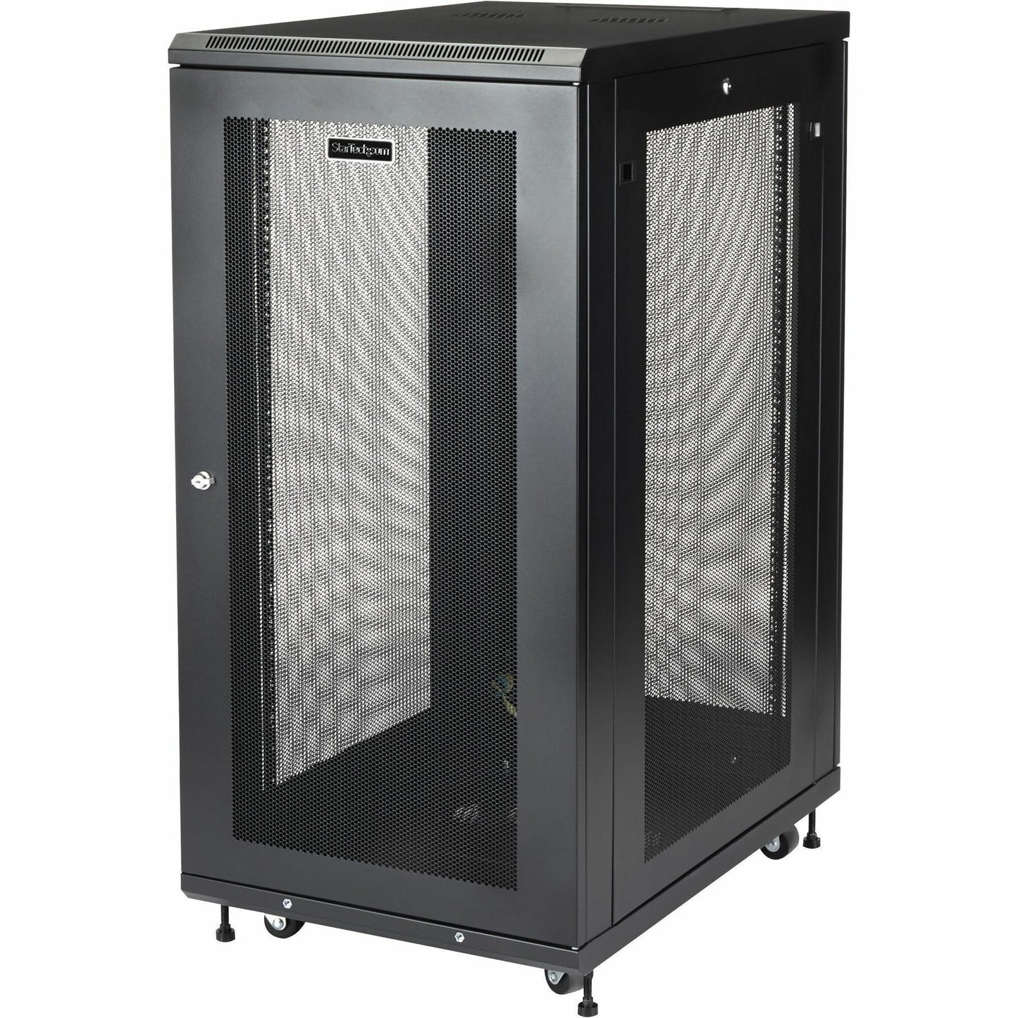 Main Image for StarTech.com 24U 19" Server Rack Cabinet 4 Post Adjustable Depth 2-30" w/Casters/Cable Management/1U Shelf, Locking Doors and Side Panels