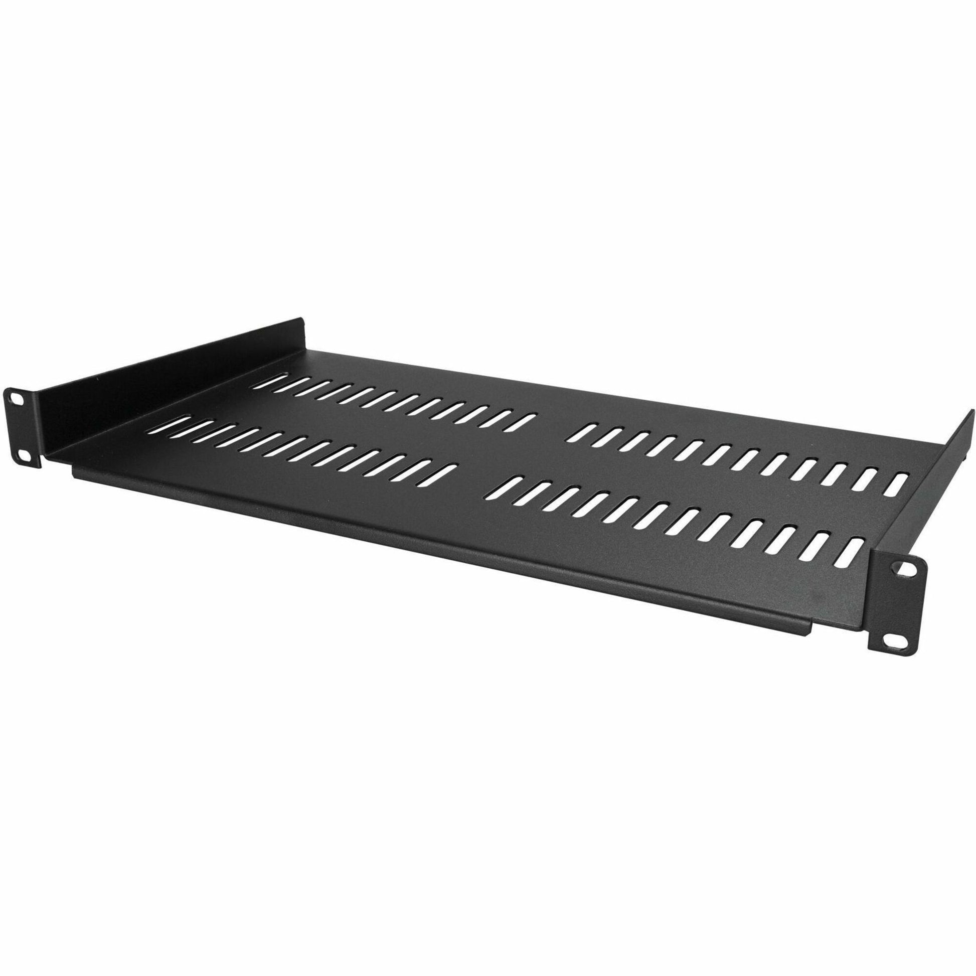 Main Image for StarTech.com 1U Vented Server Rack Cabinet Shelf - Fixed 10in Deep Cantilever Rackmount Tray for 19" Data/AV/Network Enclosure w/Cage Nuts