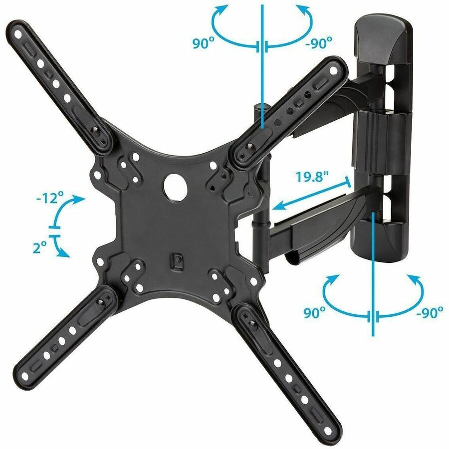 Alternate-Image4 Image for StarTech.com Full Motion TV Wall Mount for 32-55 inch VESA Display - Heavy Duty Articulating Adjustable Flat Screen TV Wall Mount Bracket