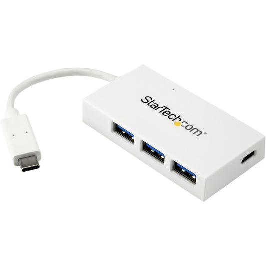 Main Image for StarTech.com 4 Port USB C Hub with 1x USB-C & 3x USB-A (SuperSpeed 5Gbps) - USB Bus Powered - Portable/Laptop USB 3.0 Type-C Hub - White