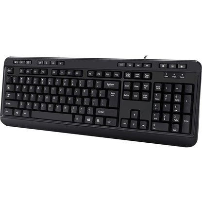 Front Image for Adesso Multimedia Desktop Keyboard with 3-Port USB Hub