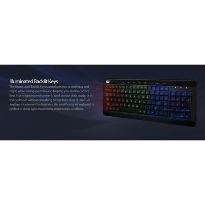 Alternate-Image10 Image for Adesso Multimedia Desktop Keyboard with 3-Port USB Hub