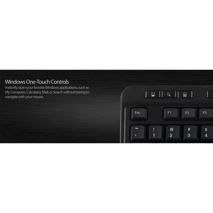 Alternate-Image8 Image for Adesso Multimedia Desktop Keyboard with 3-Port USB Hub
