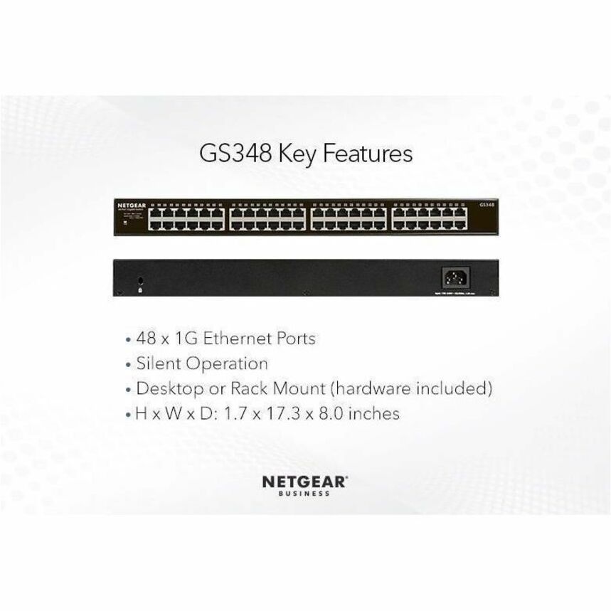 Alternate-Image6 Image for Netgear Business GS348 Ethernet Switch