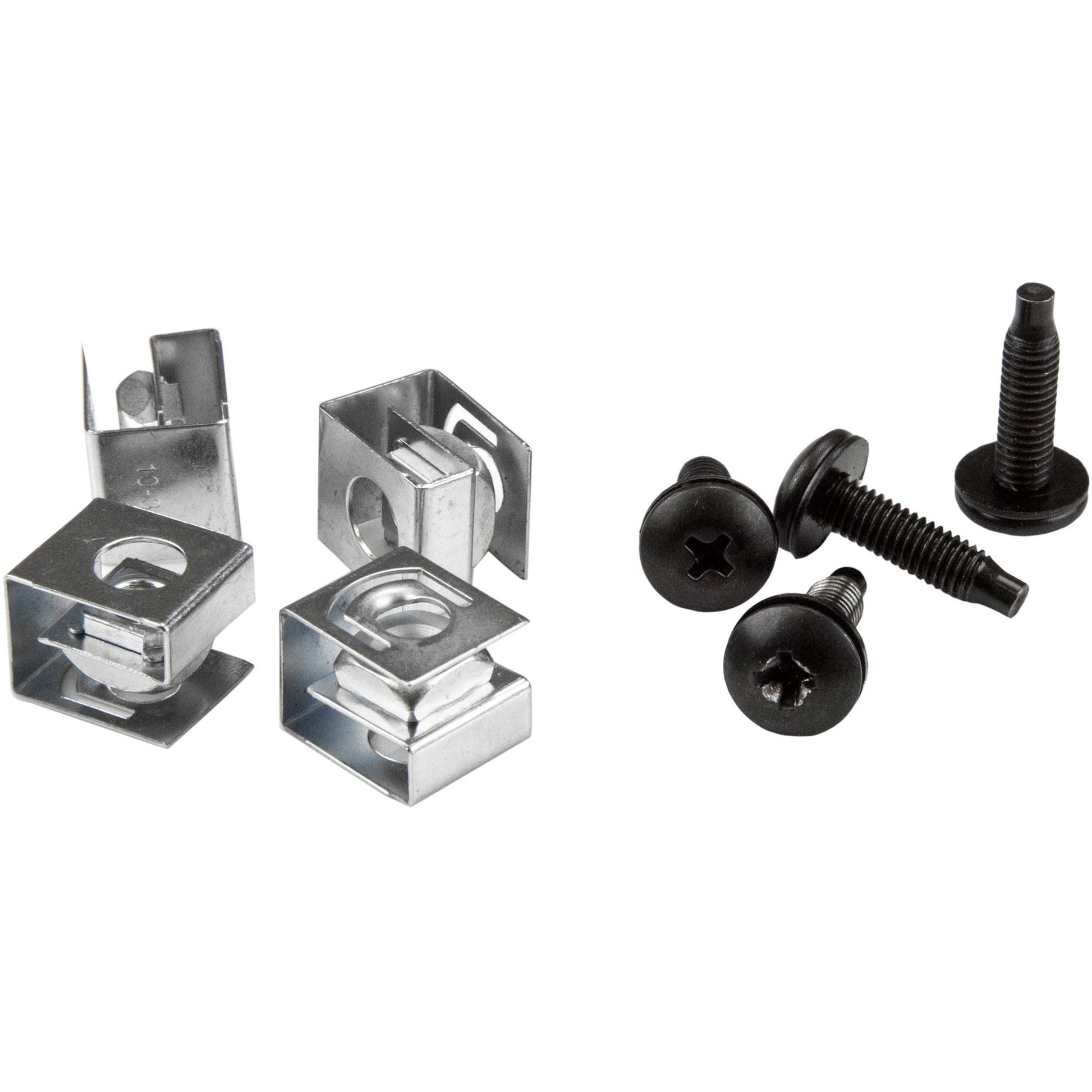 Main Image for StarTech.com Server Rack Screws and Clip Nuts - 10-32 - Rack Mount Screws and Slide-On Cage Nuts - Clip Nuts and Screws - 50 Pack