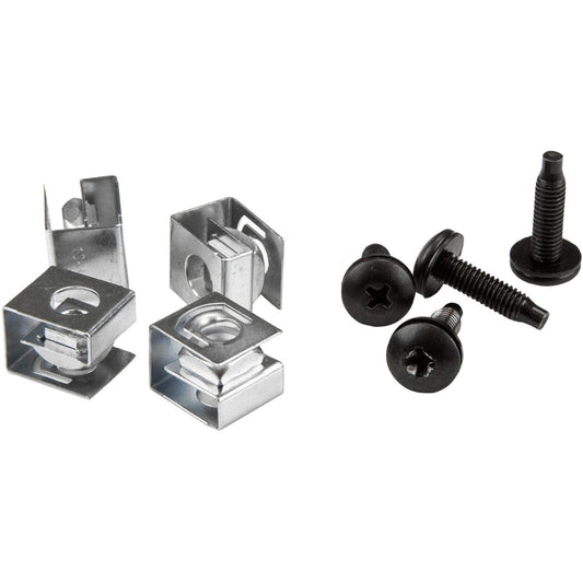Main Image for StarTech.com Server Rack Screws and Clip Nuts - 10-32 - Rack Mount Screws and Slide-On Cage Nuts - Clip Nuts and Screws - 50 Pack