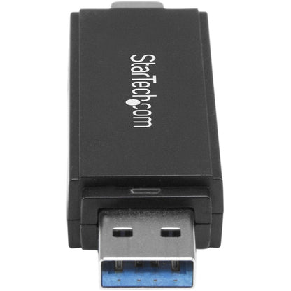 Alternate-Image3 Image for StarTech.com USB 3.0 Memory Card Reader for SD and microSD Cards - USB-C and USB-A - Portable USB SD and microSD Card Reader