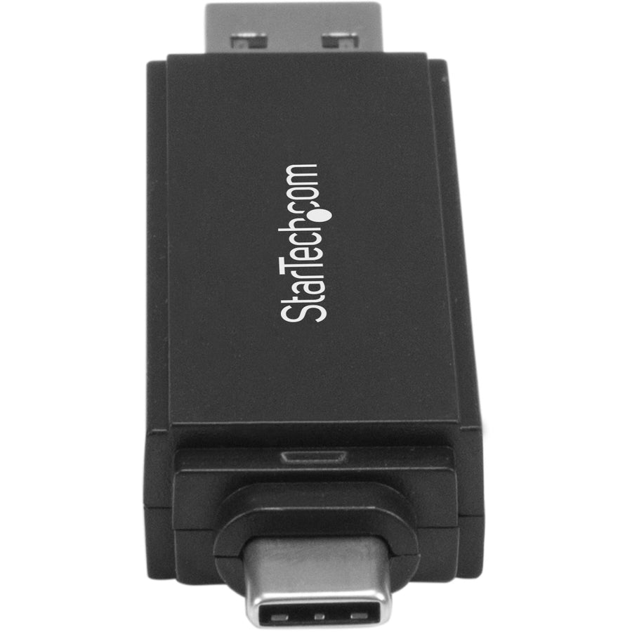 Alternate-Image2 Image for StarTech.com USB 3.0 Memory Card Reader for SD and microSD Cards - USB-C and USB-A - Portable USB SD and microSD Card Reader