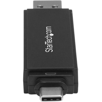 Alternate-Image2 Image for StarTech.com USB 3.0 Memory Card Reader for SD and microSD Cards - USB-C and USB-A - Portable USB SD and microSD Card Reader