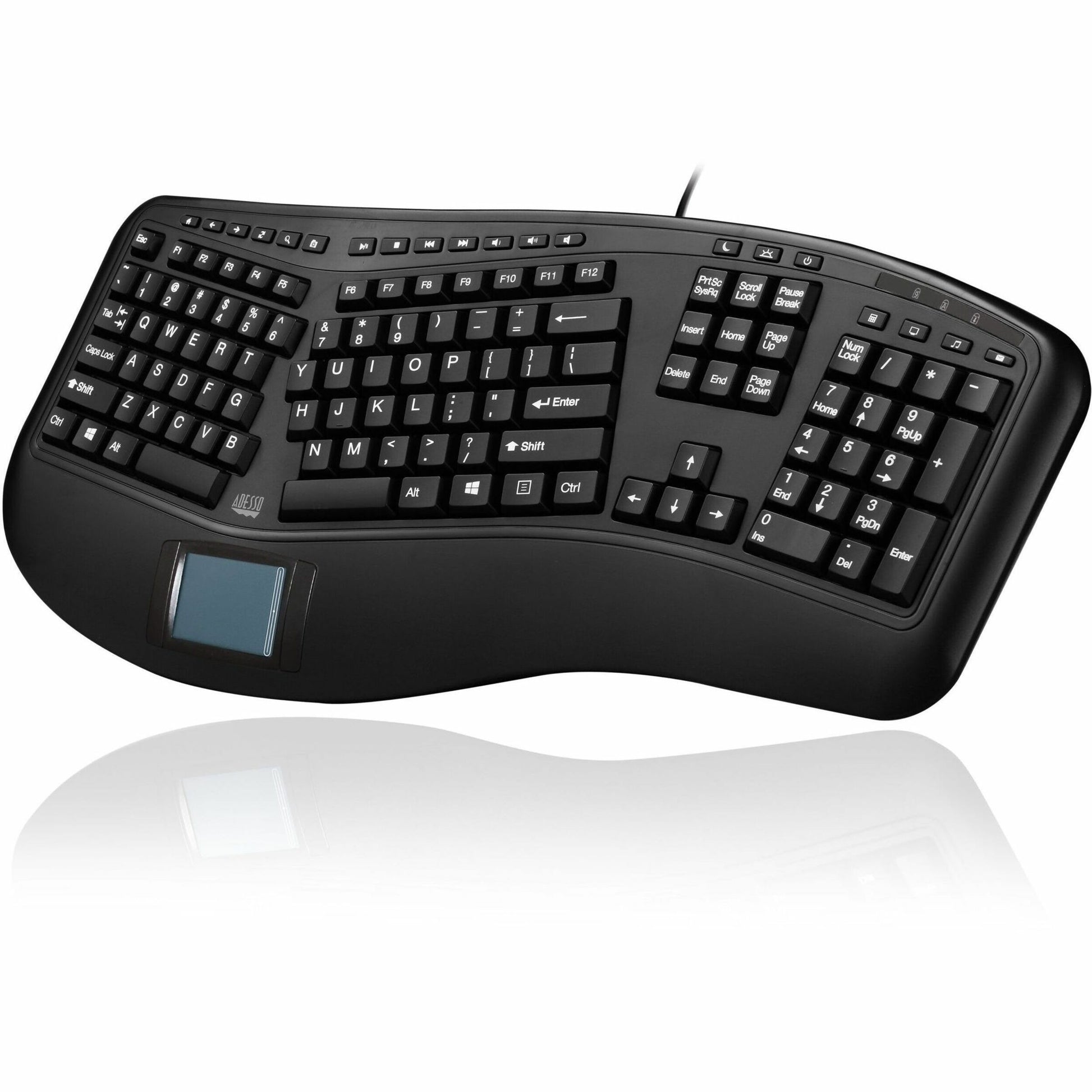 Main Image for Adesso Tru-Form Ergonomic Touchpad Keyboard