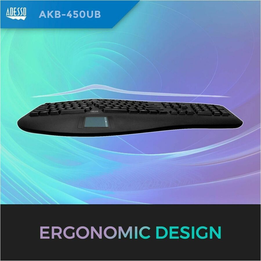 Alternate-Image9 Image for Adesso Tru-Form Ergonomic Touchpad Keyboard