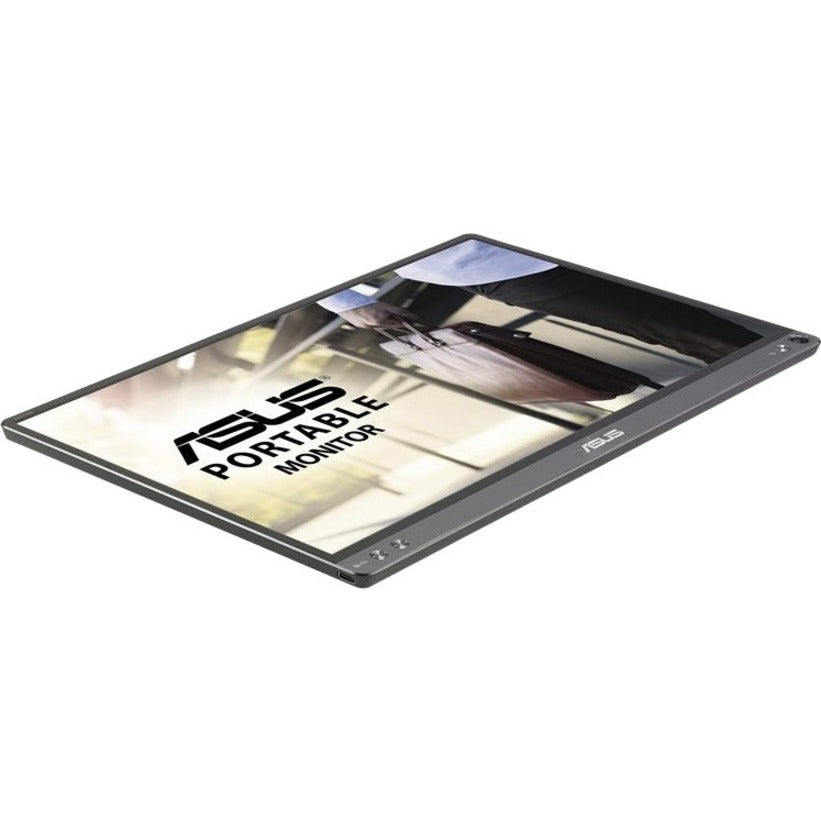 Bottom Image for Asus ZenScreen MB16AC 16" Class Full HD LCD Monitor - 16:9 - Dark Gray, Black