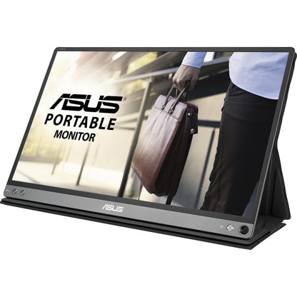 Alternate-Image1 Image for Asus ZenScreen MB16AC 16" Class Full HD LCD Monitor - 16:9 - Dark Gray, Black