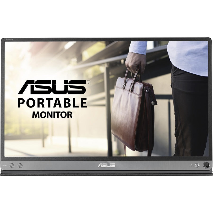 Front Image for Asus ZenScreen MB16AC 16" Class Full HD LCD Monitor - 16:9 - Dark Gray, Black