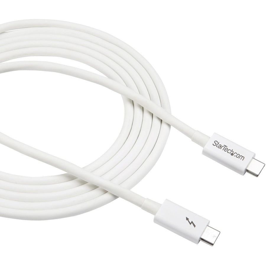 Alternate-Image3 Image for StarTech.com 6.6ft (2m) Thunderbolt 3 Cable, 20Gbps, 100W PD, 4K Video, Thunderbolt-Certified, Compatible w/ TB4/USB 3.2/DisplayPort