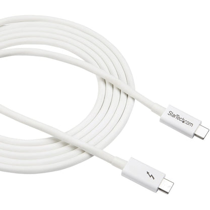 Alternate-Image3 Image for StarTech.com 6.6ft (2m) Thunderbolt 3 Cable, 20Gbps, 100W PD, 4K Video, Thunderbolt-Certified, Compatible w/ TB4/USB 3.2/DisplayPort