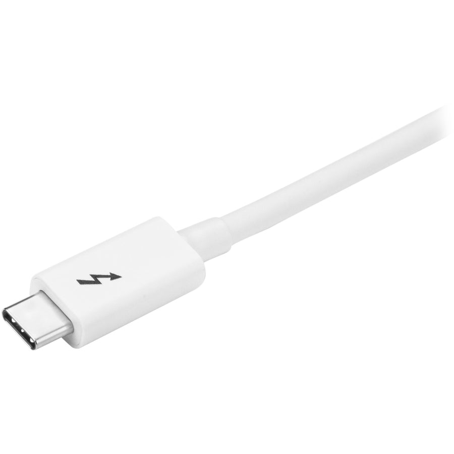 Alternate-Image1 Image for StarTech.com 6.6ft (2m) Thunderbolt 3 Cable, 20Gbps, 100W PD, 4K Video, Thunderbolt-Certified, Compatible w/ TB4/USB 3.2/DisplayPort