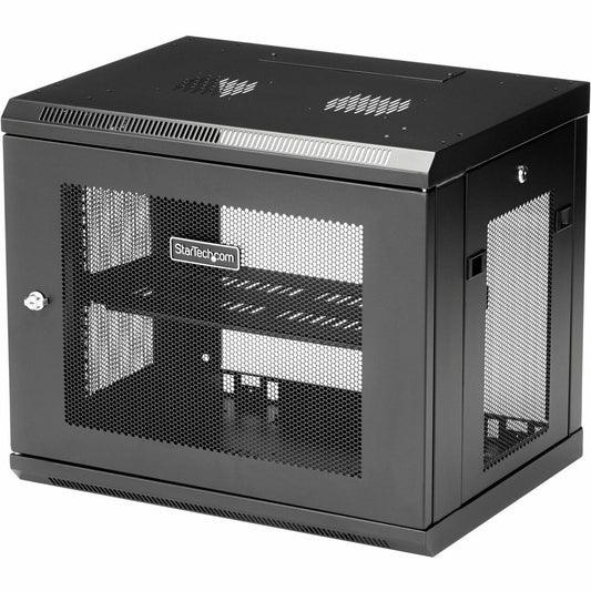 Main Image for StarTech.com 2-Post 9U Wall Mount Network Cabinet, 19" Wall-Mounted Server Rack for Data / IT Equipment, Small Lockable Rack Enclosure