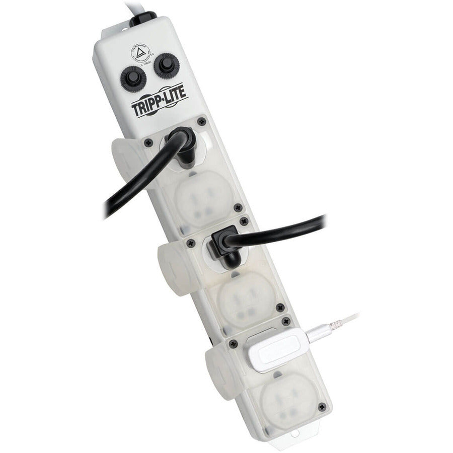 Alternate-Image1 Image for Eaton Tripp Lite Series Safe-IT UL 1363A Medical-Grade Power Strip for Patient-Care Vicinity, 6x 15A Hospital-Grade Outlets, Safety Covers, 7 ft. Cord