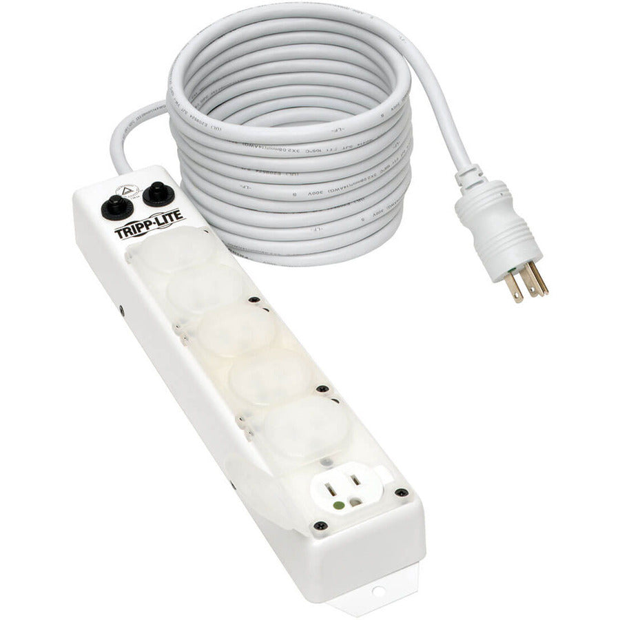 Alternate-Image2 Image for Eaton Tripp Lite Series Safe-IT UL 1363A Medical-Grade Power Strip for Patient-Care Vicinity, 6x 15A Hospital-Grade Outlets, Safety Covers, 7 ft. Cord