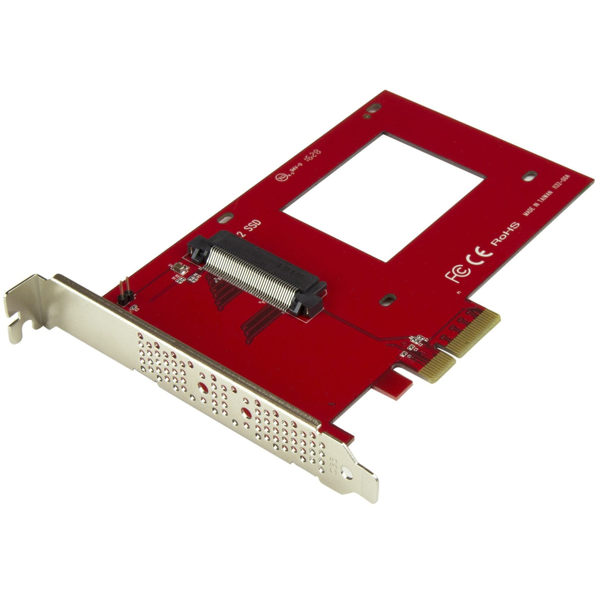 Main Image for StarTech U.2 to PCIe Adapter for 2.5" U.2 NVMe SSD, SFF-8639 PCIe Adapter, x4 PCI Express 4.0, NVMe PCIe Adapter, U.2 PCIe Card, TAA