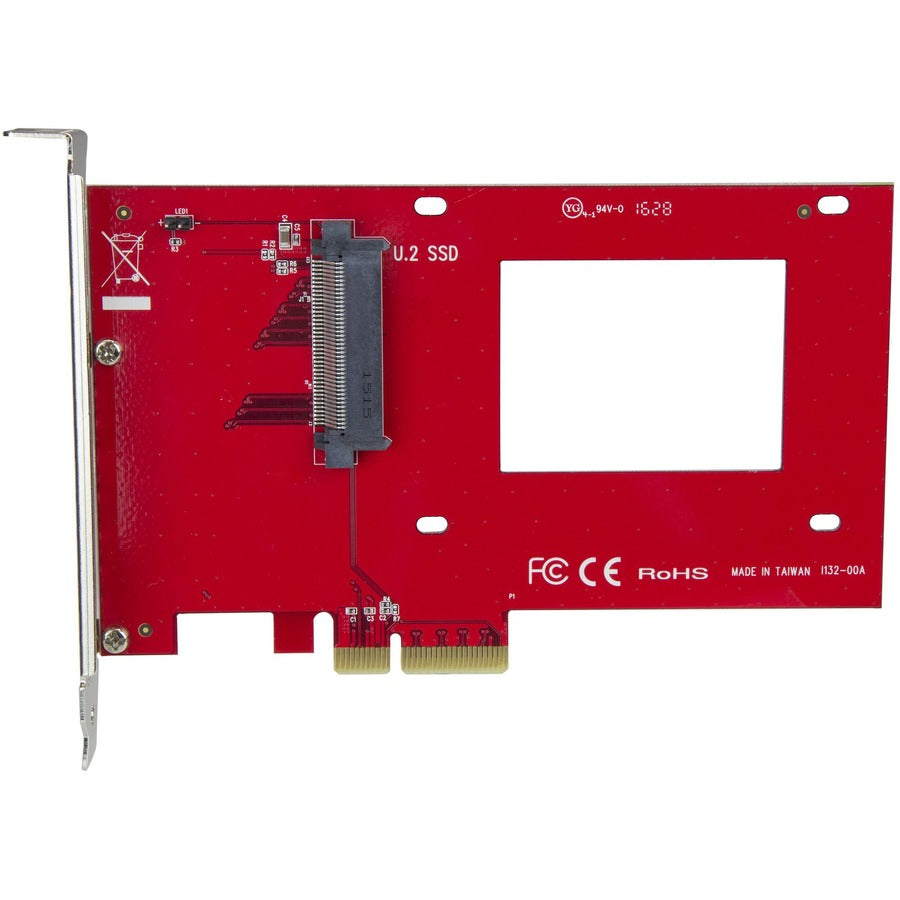 Alternate-Image1 Image for StarTech U.2 to PCIe Adapter for 2.5" U.2 NVMe SSD, SFF-8639 PCIe Adapter, x4 PCI Express 4.0, NVMe PCIe Adapter, U.2 PCIe Card, TAA