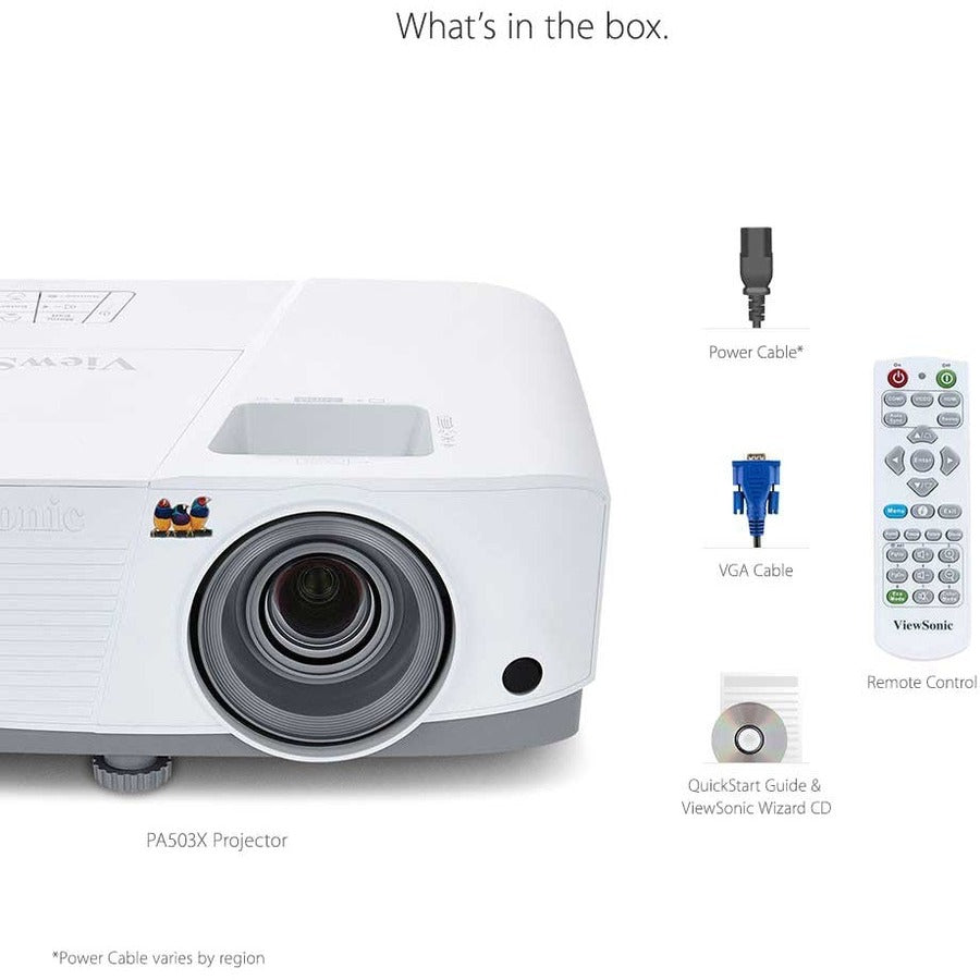 Alternate-Image9 Image for ViewSonic PA503X 4000 Lumens XGA Projector, High Brightness for Business Presentations and Education, SuperColor Technology, Vertical Keystone, and HDMI Inputs